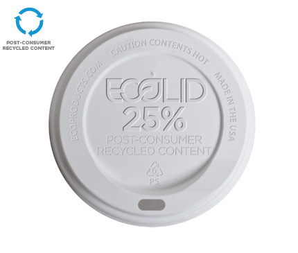 EcoLid® 25% Recycled Content Hot Cup Lid