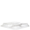 WorldView™ 9 x 9in 3-Cmpt Take-Out Container Lid